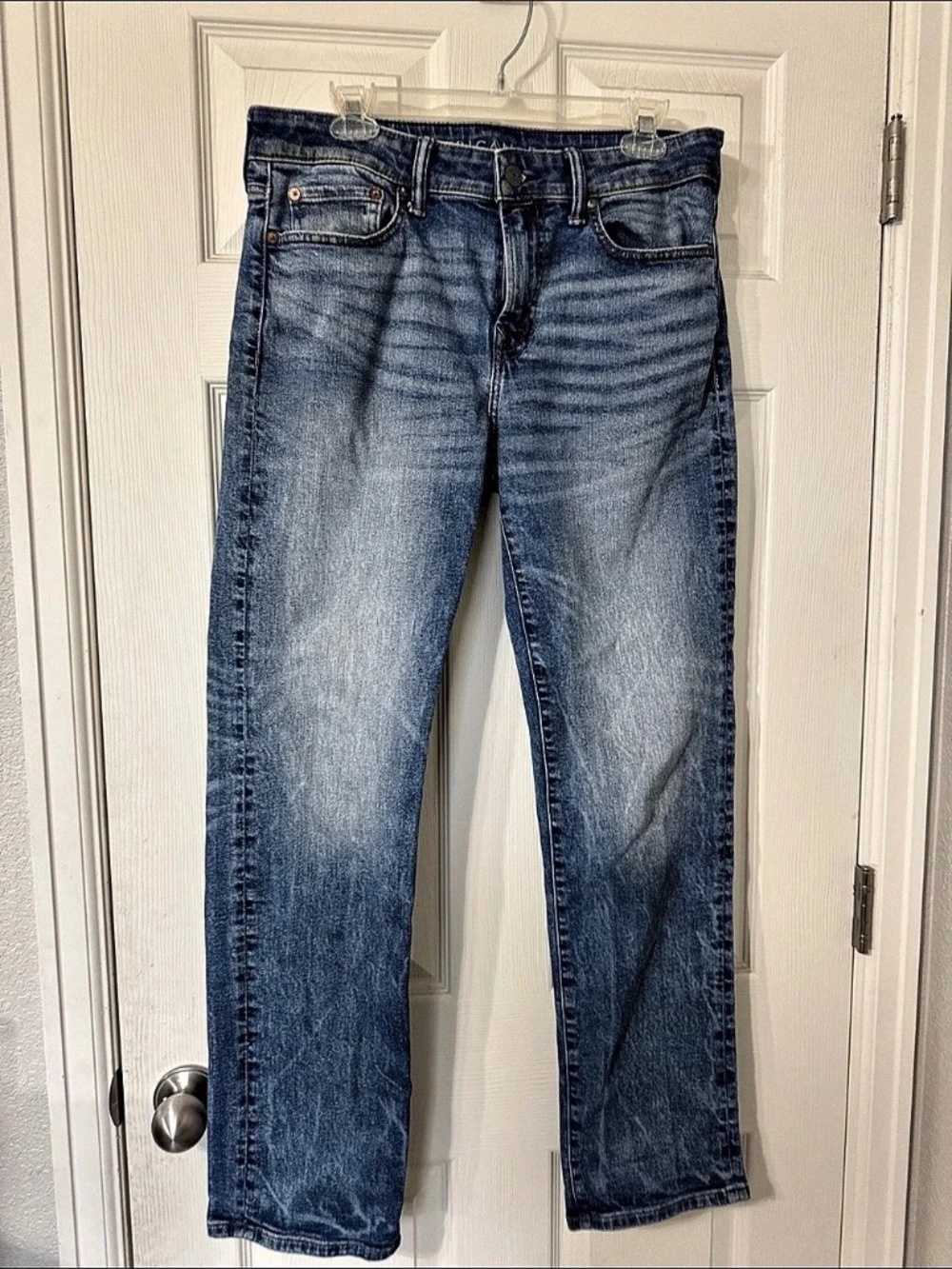 American Eagle Outfitters Straight Jean Waist 32 - Blue